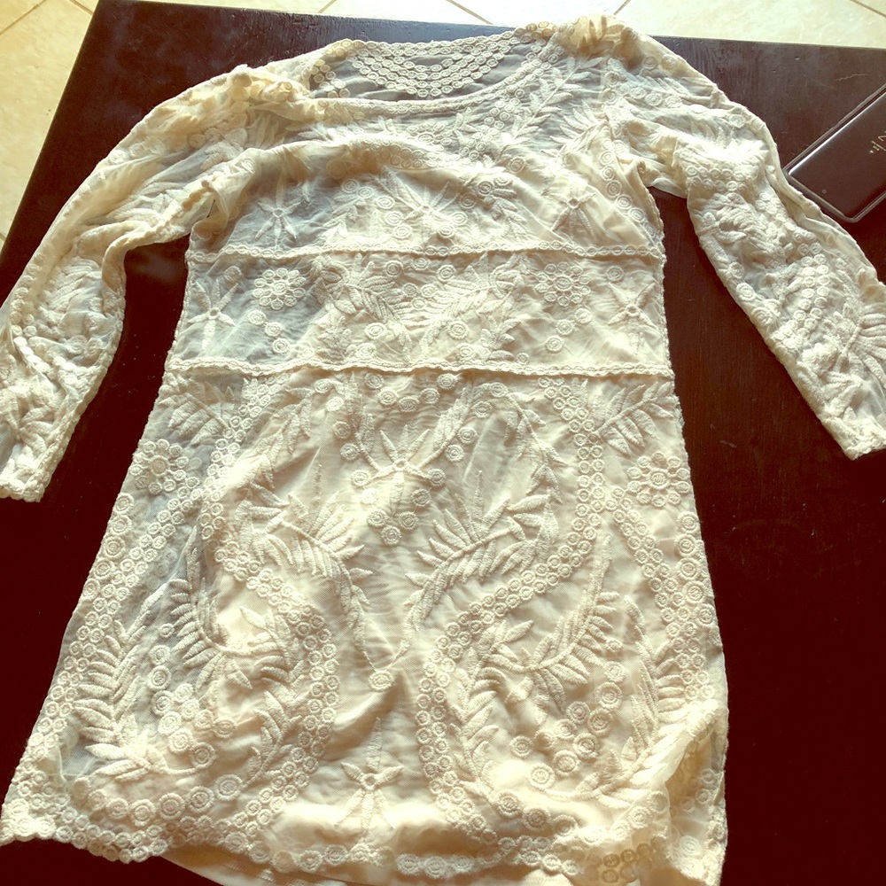 White lace southern dress